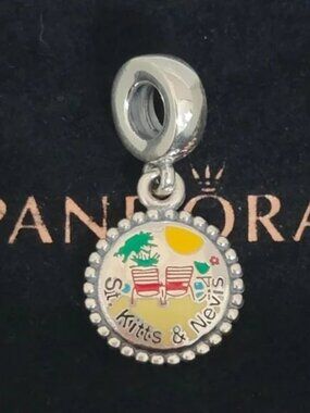 Pandora St. Kitts Beach Exclusive Dangle Charm with box